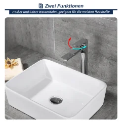 Wasserhahn Bad Hoch Waschbeckenarmatur Badarmatur Mit Langem Wasserauslass Armatur Bad Waschtischarmatur Einhandmischer Mit Auslauf Höhe 245 Mm, Homelody 13 Wasserhahn Bad Hoch Waschbeckenarmatur Badarmatur Mit Langem Wasserauslass Armatur Bad Waschtischarmatur Einhandmischer Mit Auslauf Höhe 245 Mm, Homelody -Garten- & Gewächshäuser Geschäft 817973ac67cf886ef858e3a79d032fe5