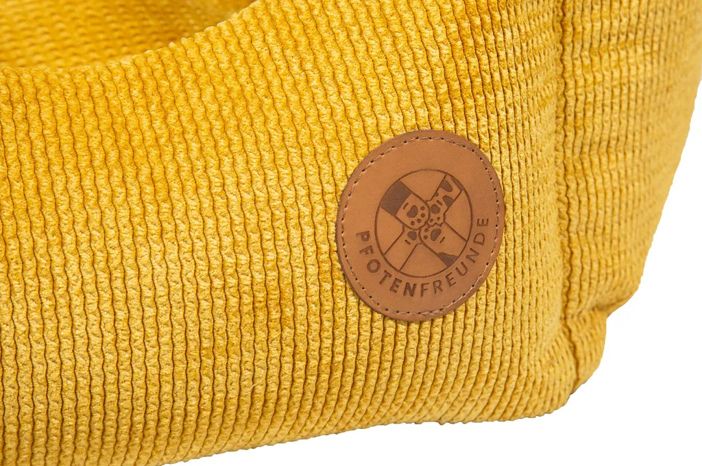 Pfotenfreunde Hundebett Krone L - Gelb 6 Pfotenfreunde Hundebett Krone L - Gelb – Bild 6