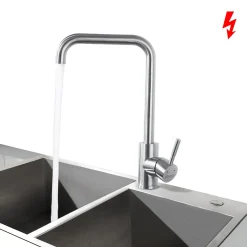 Lonheo Niederdruck Wasserhahn Küche Armatur Aus Edelstahl, 360° Schwenkbar Küche Mischbatterie Einhebelmischer Für Kaltwasser Und Einen Wasserboiler Konzipiert -Garten- & Gewächshäuser Geschäft 828a96344d7c7ea9d0d0738b2a6e4576