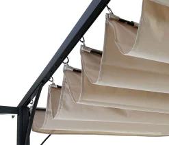 Mendler Pergola MCW-C42, Garten Pavillon, Stabiles 6cm-Gestell + Schiebedach Creme 3x3m 19 Mendler Pergola MCW-C42, Garten Pavillon, Stabiles 6cm-Gestell + Schiebedach Creme 3x3m -Garten- & Gewächshäuser Geschäft 829aae042413c667484182ff0bf7ec1b