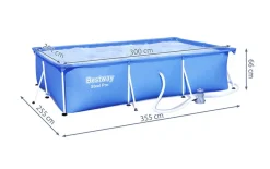 Bestway Frame Pool Deluxe Splash-Steel Pro 300 X 200 X 66 Cm, Mit Ablassventil, 3300 L -Garten- & Gewächshäuser Geschäft 82c272de4a4f5f2f5e3b75bf05778e78