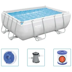 Bestway Power Steel Swimmingpool-Set Rechteckig 282×196×84 Cm 56629 -Garten- & Gewächshäuser Geschäft 82d080f9993ad2767fe5c14cb263d1ab