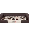 Bjird Hundebett Hundesofa Katzenbett Schlafplatz Matratze Tierbett - Victoria Lux - 118 X 78 Cm [Größe: XXL] - Braun Mit Pelz