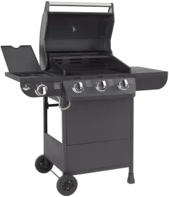 El Fuego Gasgrill / Grillwagen Columbus 3 Brenner +1 Grill 56x41cm -Garten- & Gewächshäuser Geschäft 82ebdbb790ea0b8b198ba9253bf0606e