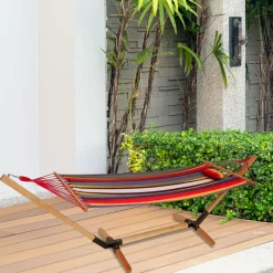 Garden Pleasure Hängematte Holz Gestell Hängeliege Matte Garten Terrasse Möbel -Garten- & Gewächshäuser Geschäft 8308f6d5229a96924d26f9c3b6db2688