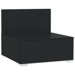 VidaXL 4-Sitzer-Sofa Mit Kissen Schwarz Poly Rattan -Garten- & Gewächshäuser Geschäft 8330e9b7769a0745cc09c3f9a62f3440