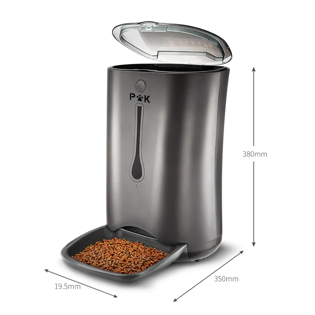 PUPPY KITTY P&K 6,5L Automatischer Futterautomat Für Katzen Und Hunde Mit LCD, 8s Soundaufnahmefunktion, 1-4 Mahlzeiten Pro Tag, Schwarz 9 PUPPY KITTY P&K 6,5L Automatischer Futterautomat Für Katzen Und Hunde Mit LCD, 8s Soundaufnahmefunktion, 1-4 Mahlzeiten Pro Tag, Schwarz – Bild 9