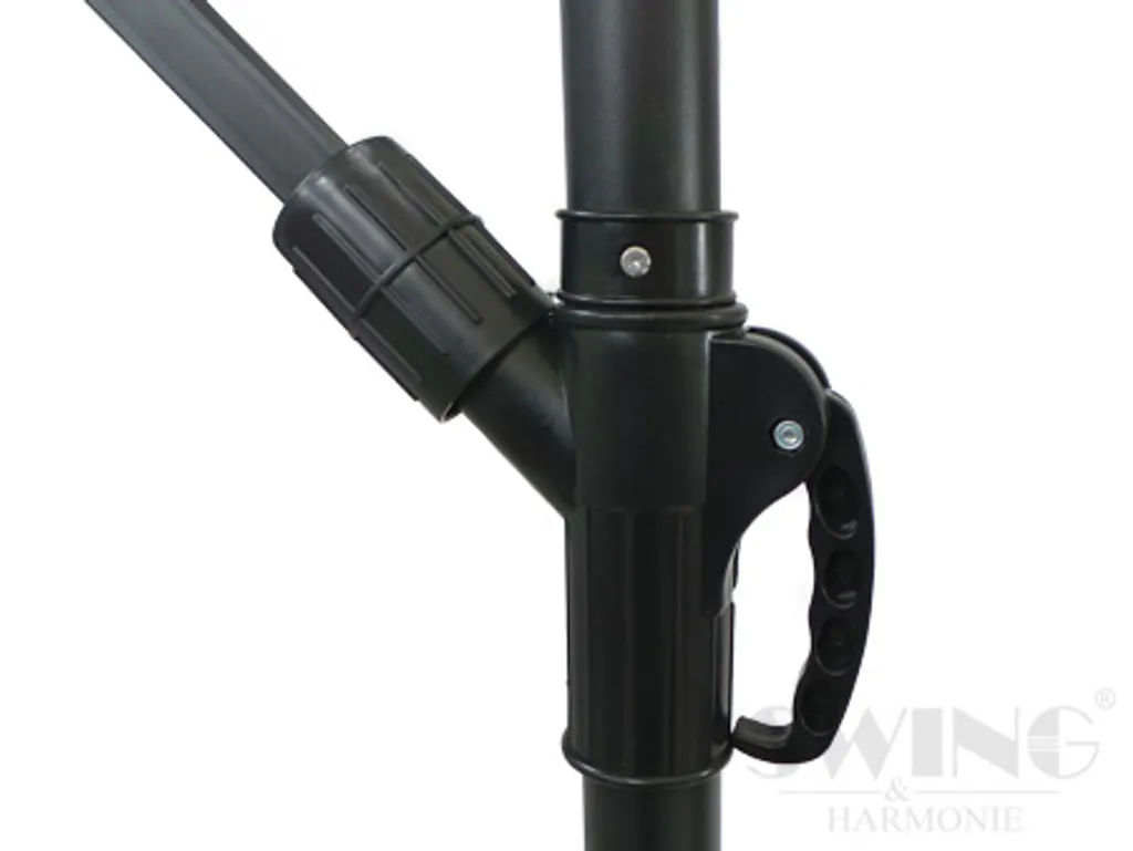 Swing&Harmonie Luxus Sonnenschirm Mit LED Beleuchtung Ampelschirm 350 Cm Garten Schirm Pavillon - Creme 3 Swing&Harmonie Luxus Sonnenschirm Mit LED Beleuchtung Ampelschirm 350 Cm Garten Schirm Pavillon - Creme – Bild 3