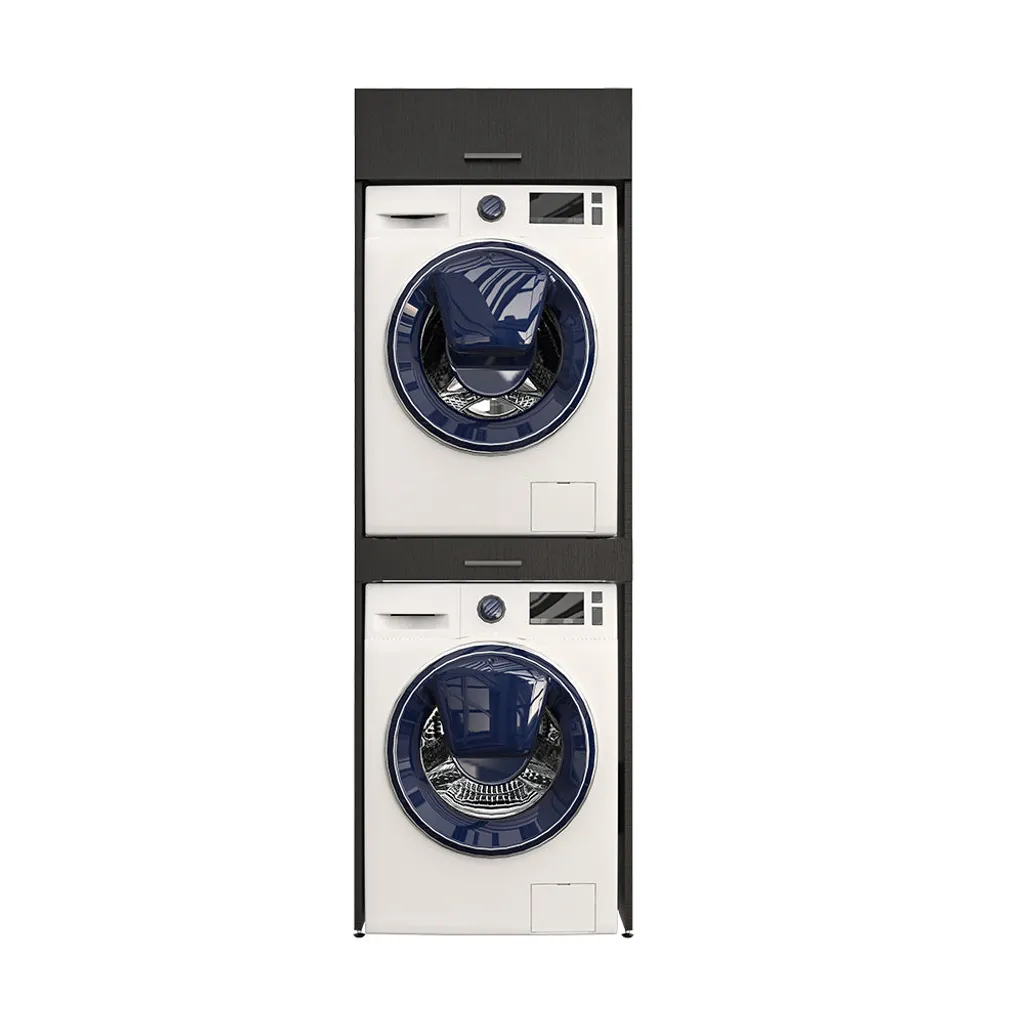 Roomartstore.de Roomart - Waschmaschinenschrank Für Trockner & Waschmaschine - Mit Ausziehbrett - Weiß - Schwarz Eiche: Weiß / + Ohne Klappschrank 18 Roomartstore.de Roomart - Waschmaschinenschrank Für Trockner & Waschmaschine - Mit Ausziehbrett - Weiß - Schwarz Eiche: Weiß / + Ohne Klappschrank – Bild 18