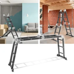 STAHLWERK Mehrzweckleiter 150 Kg Alu Klappleiter Trittleiter Aluminiumleiter -Garten- & Gewächshäuser Geschäft 83935f9106d8fbafba9f358418b615d1