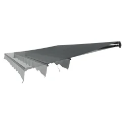 Juskys Markise 350 X 300 Cm - Beschattung Terrasse & Balkon - Gelenkarmmarkise Mit Kurbel & Halterung - Sonnenschutz Balkonmarkise Gelenkmarkise Grau -Garten- & Gewächshäuser Geschäft 83ab73938ed35a4e45e6a85965236264