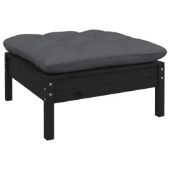 VidaXL 9-tlg. Garten-Lounge-Set Mit Kissen Schwarz Kiefernholz -Garten- & Gewächshäuser Geschäft 83af0c6adc46bb0756d9ce914c406398 1