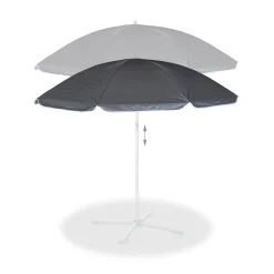 Relaxdays Grauer Sonnenschirm 160 Cm -Garten- & Gewächshäuser Geschäft 83b32d28aae6ab248c018fe6bf1a99ad