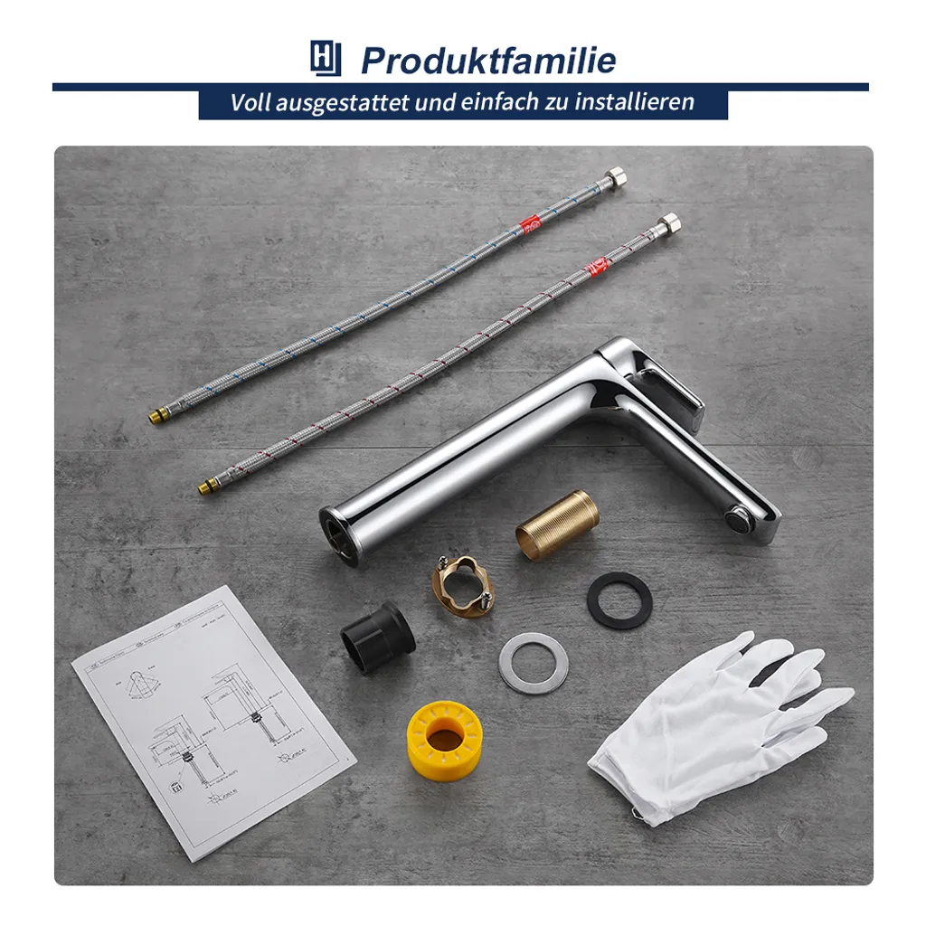 Wasserhahn Bad Hoch Waschbeckenarmatur Badarmatur Mit Langem Wasserauslass Armatur Bad Waschtischarmatur Einhandmischer Mit Auslauf Höhe 245 Mm, Homelody 10 Wasserhahn Bad Hoch Waschbeckenarmatur Badarmatur Mit Langem Wasserauslass Armatur Bad Waschtischarmatur Einhandmischer Mit Auslauf Höhe 245 Mm, Homelody – Bild 10