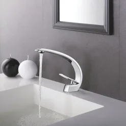 AURALUM Wasserhahn Bad Gebogener Wasserhahn Chrom Wasserhahn Galvanisieren Von 3 Schichten 23 AURALUM Wasserhahn Bad Gebogener Wasserhahn Chrom Wasserhahn Galvanisieren Von 3 Schichten -Garten- & Gewächshäuser Geschäft 83cecaf82abae742d74e604efe19c34d