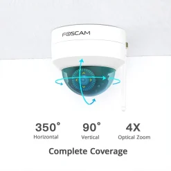 Foscam Deutschland FOSCAM D4Z 4MP Dual-Band WLAN PTZ Dome Überwachungskamera Mit 4-fach Optischem Zoom -Garten- & Gewächshäuser Geschäft 8425013482b312f6810ace172cb8fe4f