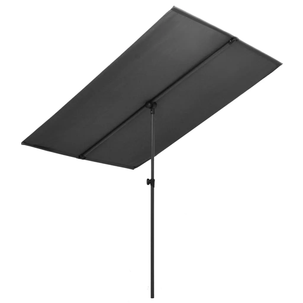 VidaXL Sonnenschirm Mit Aluminium-Mast 2x1,5 M Anthrazit 1 VidaXL Sonnenschirm Mit Aluminium-Mast 2x1,5 M Anthrazit
