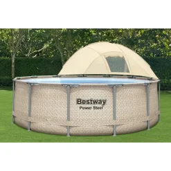 Bestway Power Steel™ Frame Pool Komplett-Set, Rund, 396x107cm, 5614V -Garten- & Gewächshäuser Geschäft 84431013184dba224ca7d426fd4ad1f5 5