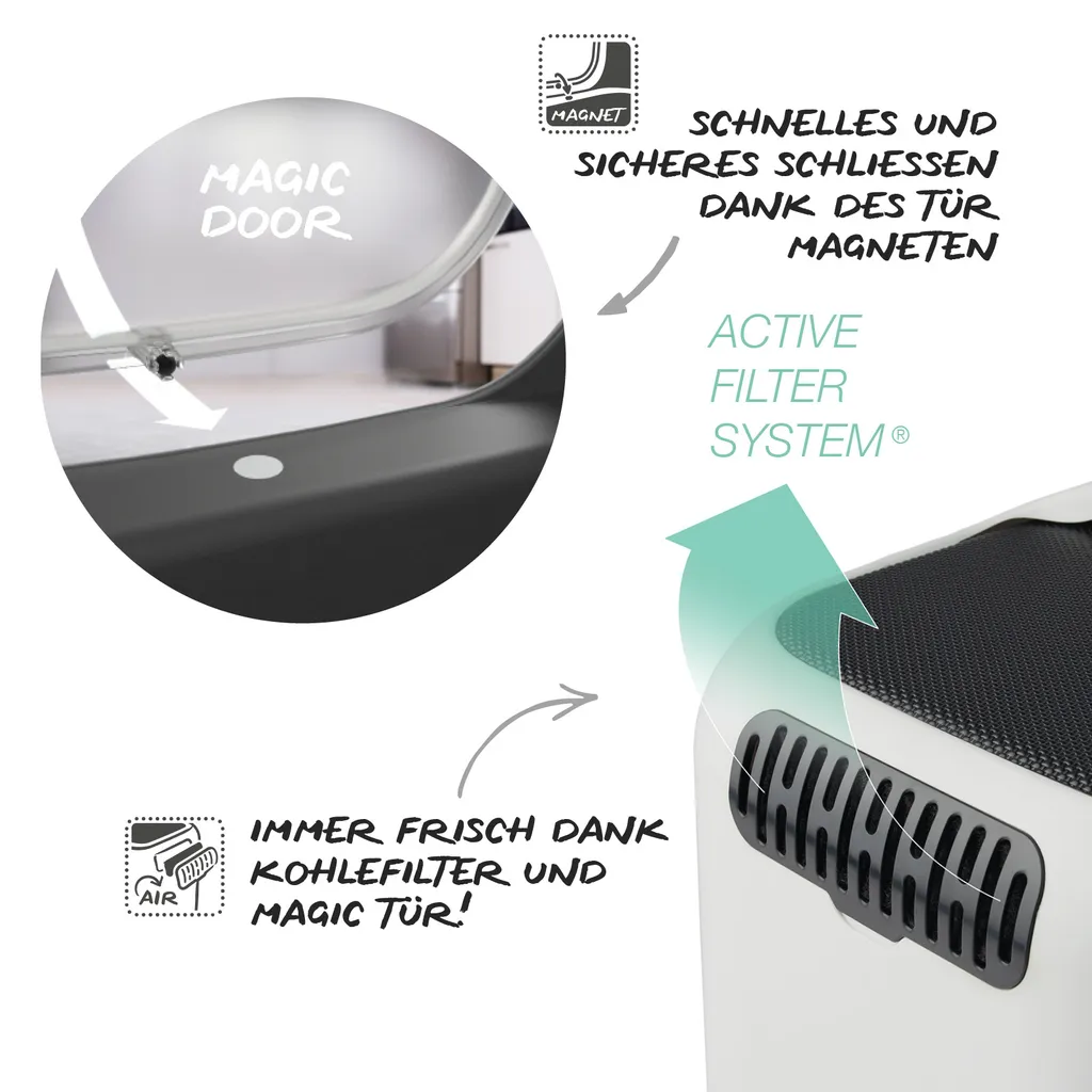 ROTHO Katzentoilette BIALA, Farbe:Mistletoe White 6 ROTHO Katzentoilette BIALA, Farbe:Mistletoe White – Bild 6