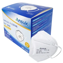 Weenyn Ltd Atemschutzmaske FFP2 NR Maske - Schutzmaske 50 Stück WEIß -Garten- & Gewächshäuser Geschäft 851c7be796051107aace5ba485dac578