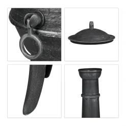 Relaxdays Terrassenofen Mit Funkenschutz -Garten- & Gewächshäuser Geschäft 8529e8e519db522329679bce66834504