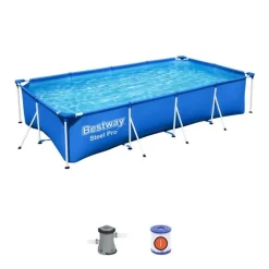 Bestway 56424 Rechteckig Aufstellpool Schwimmbad Steel Pro 400x211x81 CmGestalten: Rechteckig, Maße: 4 - 4,99 M, Filterpumpe: 58381 -Garten- & Gewächshäuser Geschäft 85595bb3ec61c7073d94bf796be17eb9