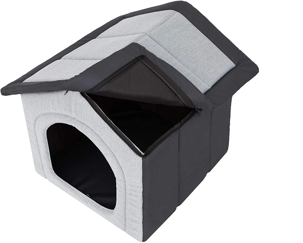 Hobbydog Hundehaus Hundehöhle Hundehütte Stoff INARI Tierhaus Taubegrau Graphit R2: 44 X 38 X 45 Cm 4 Hobbydog Hundehaus Hundehöhle Hundehütte Stoff INARI Tierhaus Taubegrau Graphit R2: 44 X 38 X 45 Cm – Bild 4