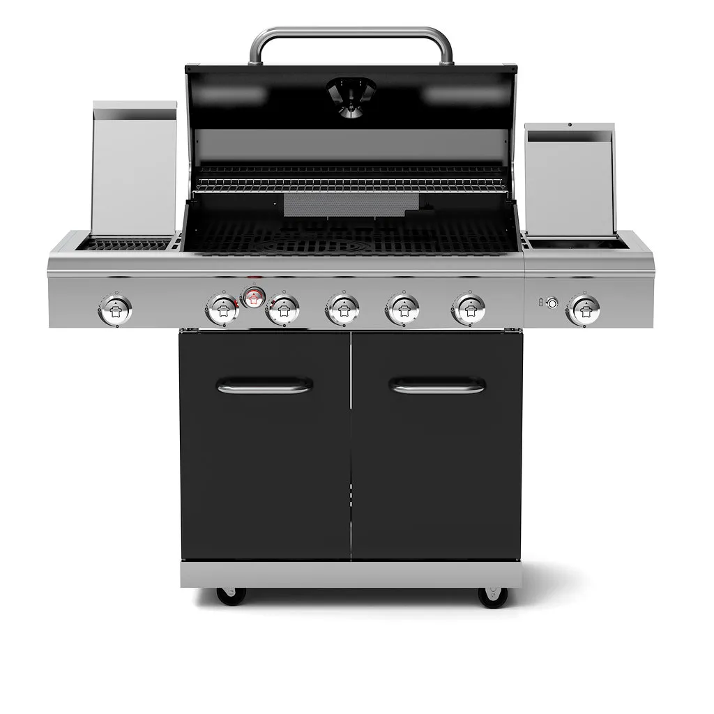 Nexgrill Gasgrill 5 Brenner Deluxe Mit Heckbrenner, Seitenkochfeld Und Seitenbrenner 3 Nexgrill Gasgrill 5 Brenner Deluxe Mit Heckbrenner, Seitenkochfeld Und Seitenbrenner – Bild 3