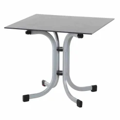 SIENA GARDEN Sola Klapptisch 80x80 Cm, Silber K95706