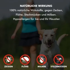 Adraw Zeckenhalsband Für Hunde | Flohhalsband Für Katzen | Natürliches Präventionshalsband | Gegen Zecken, Flöhe & Milben | Passend Für Kleine, Mittlere Und Große Haustiere| Bis Zu 8-Monatiger Schutz -Garten- & Gewächshäuser Geschäft 86301aca4ad75482d915d842e951e56f