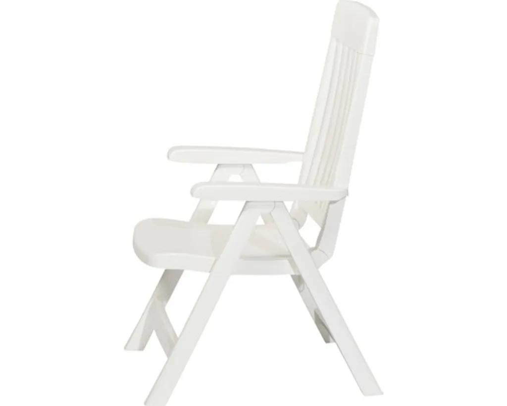 SIEGER Gartensessel Klappbar Palma Weiß Kunststoff 9 SIEGER Gartensessel Klappbar Palma Weiß Kunststoff – Bild 9