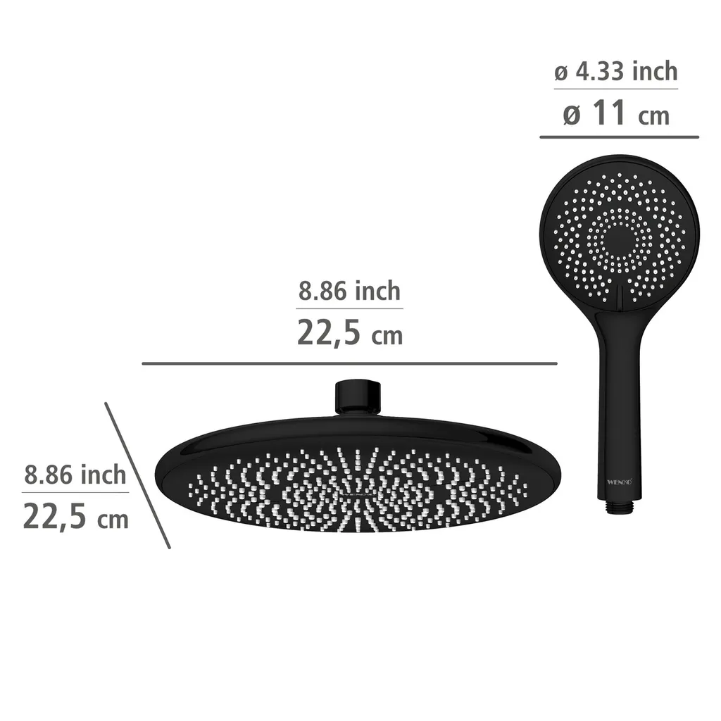 Wenko Duschsystem Watersaving Schwarz 16 Wenko Duschsystem Watersaving Schwarz – Bild 16