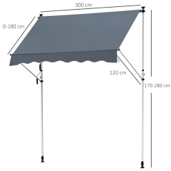 Outsunny Markise Klemmmarkise Sonnenschutz Faltarm Handkurbel Balkon Alu Cremeweiß 3x1,2cm 10 Outsunny Markise Klemmmarkise Sonnenschutz Faltarm Handkurbel Balkon Alu Cremeweiß 3x1,2cm -Garten- & Gewächshäuser Geschäft 8649d07fba28859231726c606391aa76