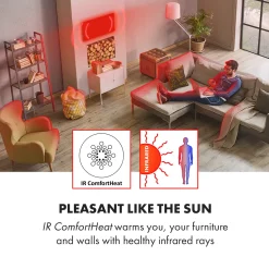 Klarstein Wonderwall 120 Infrarotheizung 120x100cm 1200W Timer IP24 -Garten- & Gewächshäuser Geschäft 8664302d0ac262e23cfaed90a6ef9e9b