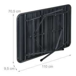 Relaxdays Gartentisch Klappbar Metall -Garten- & Gewächshäuser Geschäft 86751081e64d7f23671dc7f9ea85501c