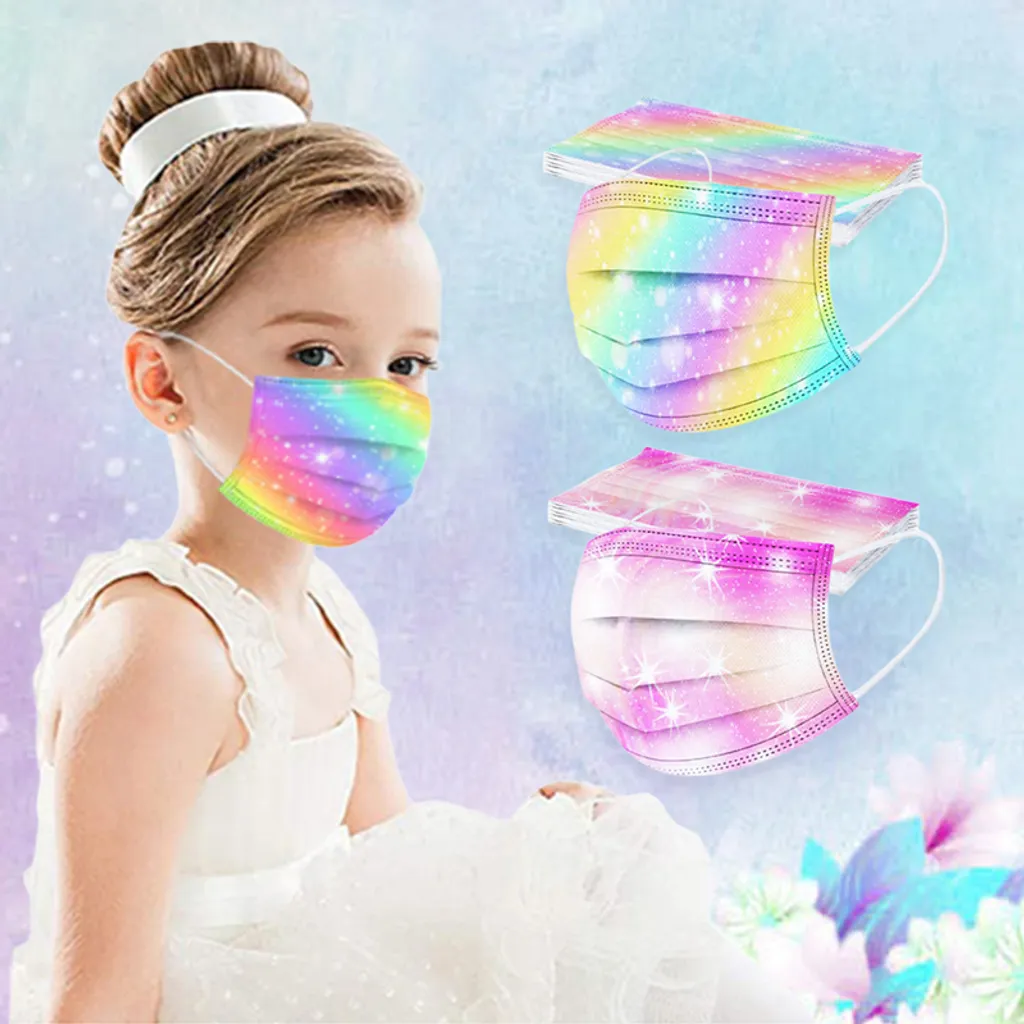F-Beast 30 Stk Kinder Pentagramm Einwegmasken Star Masken 3-lagige Mundmaske Für Jungen Mädchen Bunt Maske 1 F-Beast 30 Stk Kinder Pentagramm Einwegmasken Star Masken 3-lagige Mundmaske Für Jungen Mädchen Bunt Maske