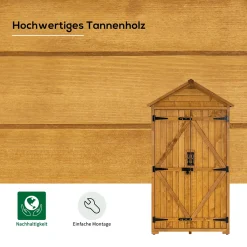 MCombo Gartenschrank Geräteschuppen Werkzeugschrank Outdoor-Schrank Holz 1000D -Garten- & Gewächshäuser Geschäft 86d040eb70d1b2e873dd76e1655779f9