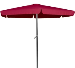 Linder Exclusiv Sonnenschirm, Gartenschirm Ø 400 Cm,mit Kurbelmechanismus, Burgund