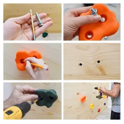 EINFEBEN 25 St. Kinder Klettergriffe Klettersteine Klettergerüste , Belastbar Bis 200 Kg Für Kletterwand Spielturm, Inklusive Befestigungsmaterial, Verschiedene -Garten- & Gewächshäuser Geschäft 870d1867c2566b97c46f68dfc811dcbe