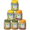 Dehner Natura Wildvogelfutter, Erdnussbutter Und Rindertalg Im Glas, Verschiedene Sorten, 3 X 2 Stück (1.86 Kg)