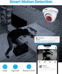 ZOSI 8CH 1080P Full HD Überwachungskamera System Ohne Festplatte DVR Recorder Mit 4 1080P Dome Video Kamera Set Für Innen Und Außen, 24M IR Nachtsicht -Garten- & Gewächshäuser Geschäft 8778ce0fd5de85f93bd4e0d0053fa0bc 1