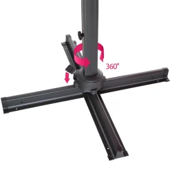 Tectake Sonnenschirm Ampelschirm 424cm Mit Fußpedal - Grau -Garten- & Gewächshäuser Geschäft 87921ba88084c20d2beabc6b36b35326
