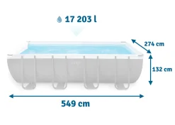 INTEX Ultra XTR Frame Pool Swimmingpool Sandfilter Leiter Uvm. 549x274cmx132cm -Garten- & Gewächshäuser Geschäft 87b68f7cbea54f09a58e2aaad5d47409