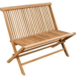 Teako Design Klappbank Alessandria Teakholz Gartenbank