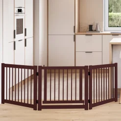 COSTWAY Schutzgitter Treppengitter Absperrgitter Hundeschutzgitter Tuerschutzgitter 3 Stücke