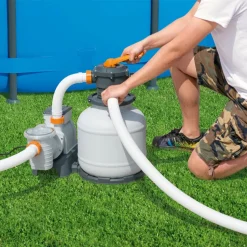 Bestway Sandfilterpumpe Flowclear 8327 L/h -Garten- & Gewächshäuser Geschäft 8819ab4c53e0a4984c3b846459e6647e