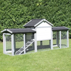 Zoo-XXL Kaninchenstall Picasso - Grau/weiß