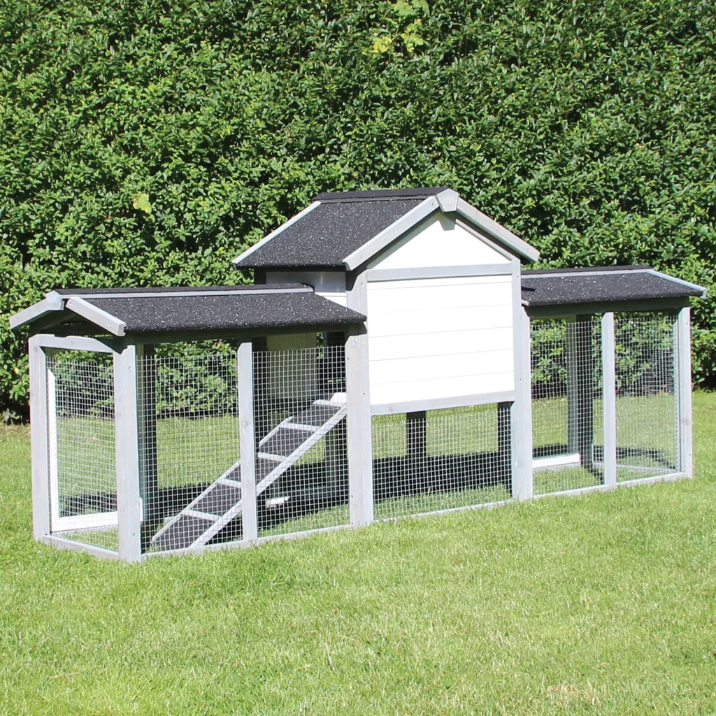 Zoo-XXL Kaninchenstall Picasso - Grau/weiß 1 Zoo-XXL Kaninchenstall Picasso - Grau/weiß