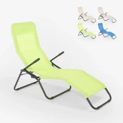 Beach And Garden Design Klappbares Strand- Und Gartenbett Aus Stahl PashaFarbe: Dunkel Grün, Höhe (cm): 98, Breite (cm): 52, Tiefe (cm): 186, Zusammensetzung: STEEL, Modelle: PASHA, Länge (cm): 186