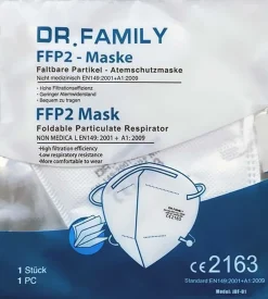 Toys Store 80 Stück Einzelverpackte FFP2 Masken Atemschutzmaske Dr. Family